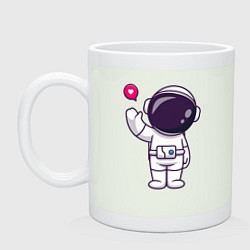 Кружка керамическая Hello spaceman, цвет: фосфор
