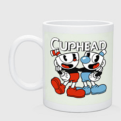 Кружка керамическая Cuphead and Mugman, цвет: фосфор