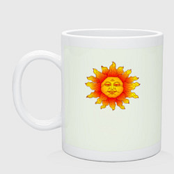 Кружка керамическая Огненное солнце, цвет: фосфор