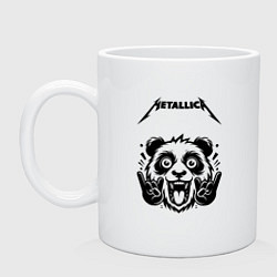 Кружка керамическая Metallica - rock panda, цвет: белый