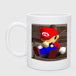 Кружка Марио 64 спит арт