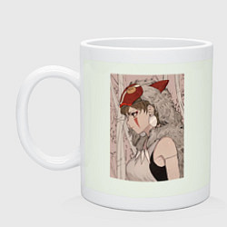 Кружка керамическая Принцесса Мононоке San, цвет: фосфор