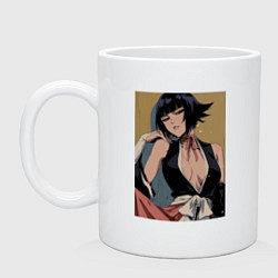 Кружка керамическая Блич Сой Фон, цвет: белый