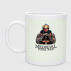 Кружка керамическая Medieval: Total War logo, цвет: фосфор