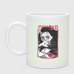 Кружка керамическая Клинок рассекающий демонов Незуко kimetsu no yaiba, цвет: фосфор