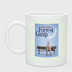 Кружка керамическая Forrest Gump - Tom is on the bench, цвет: фосфор