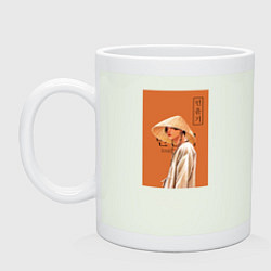 Кружка керамическая Мин Юнги Дечита, цвет: фосфор