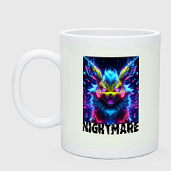 Кружка керамическая Nightmare - Pikachu, цвет: фосфор