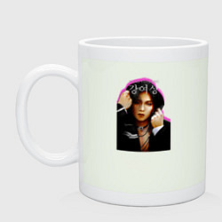 Кружка керамическая Kang Yeosang Ateez, цвет: фосфор