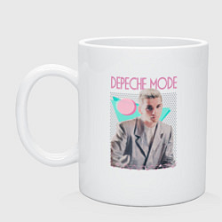 Кружка керамическая Depeche Mode 80s Dave, цвет: белый