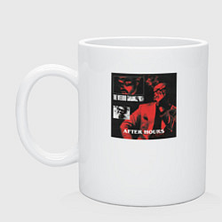 Кружка керамическая After hours the weeknd, цвет: белый