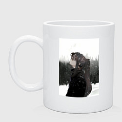 Кружка керамическая Башня Бога Баам, цвет: белый