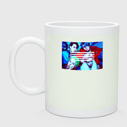 Кружка керамическая Big Bang в ярких образах K-pop, цвет: фосфор