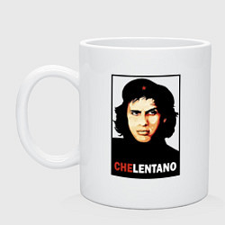 Кружка керамическая Che guevara - Chelentano, цвет: белый