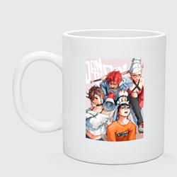 Кружка керамическая Дандадан: Кэн Такакура, цвет: белый