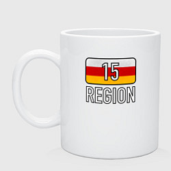 Кружка керамическая Region 15, цвет: белый
