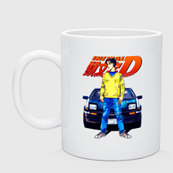 Кружка керамическая Такуми & АЕ86, цвет: белый