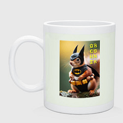 Кружка керамическая Bat squirrel - oreshnik meme, цвет: фосфор