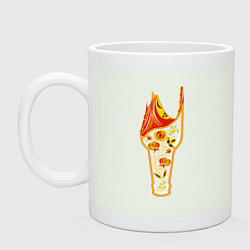 Кружка керамическая Розочка, цвет: фосфор