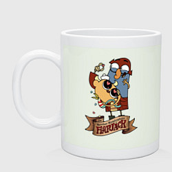 Кружка керамическая Flapjack - heart candies, цвет: фосфор