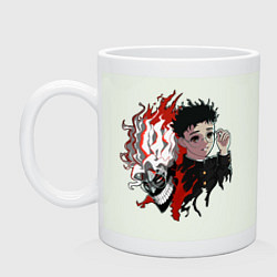 Кружка керамическая Дандадан: Окарун, цвет: фосфор