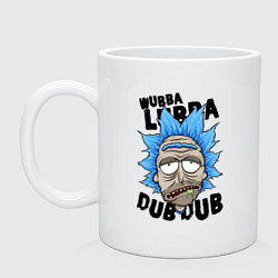 Кружка керамическая Drunk Rick, цвет: белый