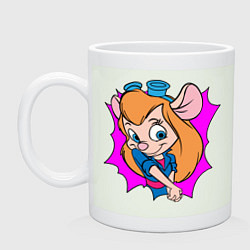 Кружка керамическая Спасатели - Гаечка, цвет: фосфор