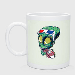 Кружка керамическая Пришелец в кино, цвет: фосфор