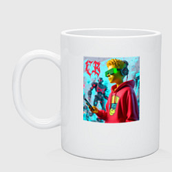 Кружка Bart Simpson - cyberpunk ai art