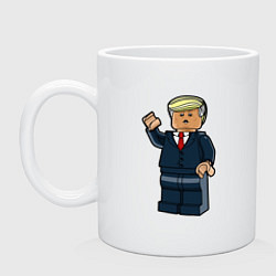 Кружка керамическая Лего Трамп, цвет: белый