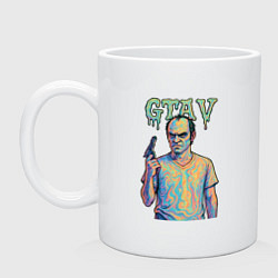 Кружка керамическая Тревор Филипс, цвет: белый