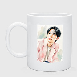 Кружка Портрет Jungkook акварель