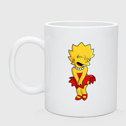 Кружка керамическая Simpsons - Lisa Monroe, цвет: белый