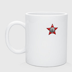Кружка керамическая Значок героев, цвет: белый