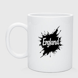 Кружка керамическая Чернильная Англия, цвет: белый