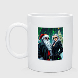 Кружка Дед Морознео и Тригурочка: на стиле