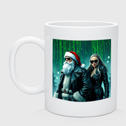 Кружка Дед Морознео и Тригурочка: Байкеры в лесу