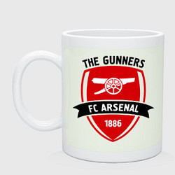 Кружка керамическая FC Arsenal: The Gunners, цвет: фосфор