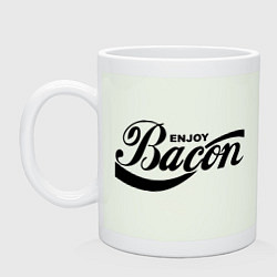 Кружка керамическая Enjoy Bacon, цвет: фосфор