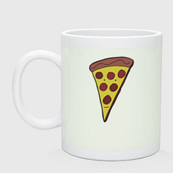 Кружка керамическая Pizza man, цвет: фосфор