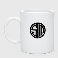 Кружка керамическая TSM Logo, цвет: белый