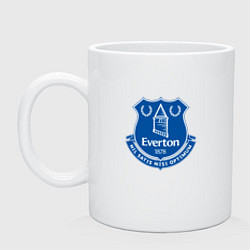 Кружка керамическая Эвертон logo - nil satis nisi optimum, цвет: белый