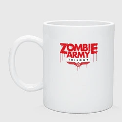 Кружка керамическая Zombie Army Trilogy, цвет: белый