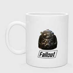 Кружка керамическая Fallout, цвет: белый
