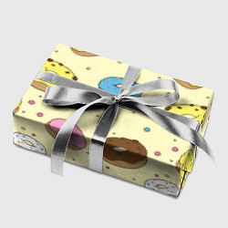 Бумага для упаковки Сладкие пончики, цвет: 3D-принт — фото 2