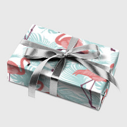 Бумага для упаковки Узор фламинго и тропических растений, цвет: 3D-принт — фото 2