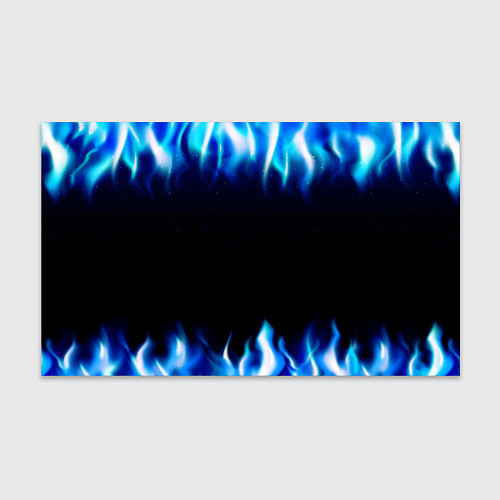 Бумага для упаковки Синий Огонь / 3D-принт – фото 1