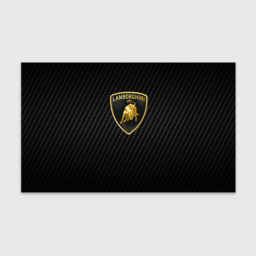 Бумага для упаковки Lamborghini logo n carbone / 3D-принт – фото 1