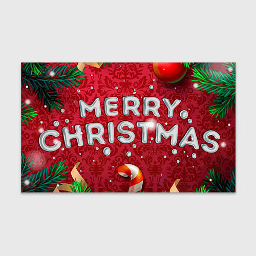 Бумага для упаковки Merry Christmas / 3D-принт – фото 1