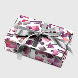 Бумага для упаковки Геометрический розовый, цвет: 3D-принт — фото 2